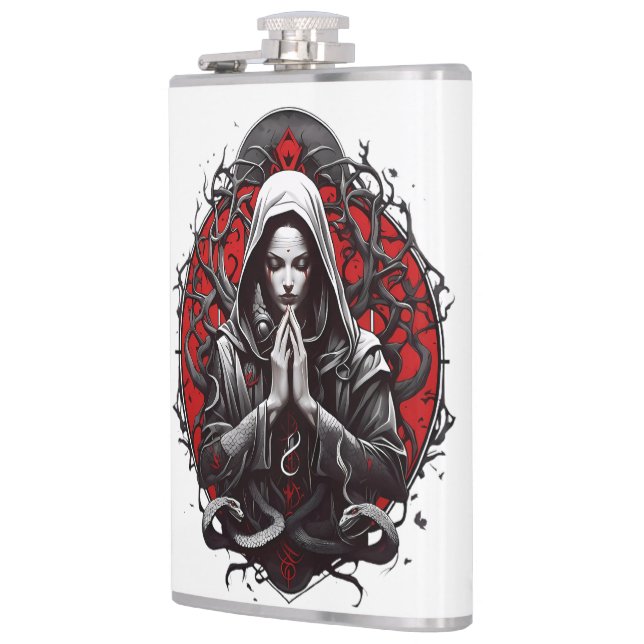 Serpent Priestess of the Shadow Grove Hip Flask (Left)