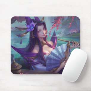 Serpent’s Embrace Gaming Mousepad   Snake Witch