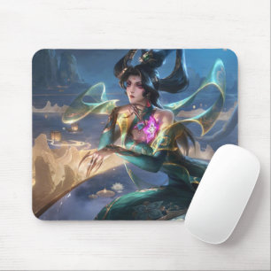 Serpent’s Embrace Gaming Mousepad   Snake Witch