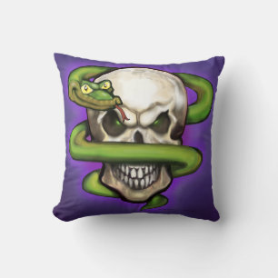 Serpent Skull Cushion