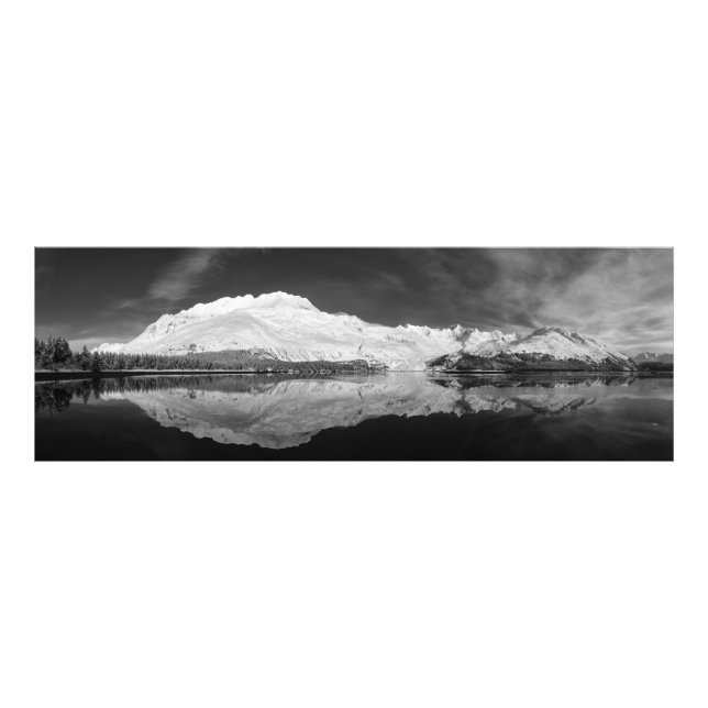 Serpentine Cove Black and White Photo Print (Front)