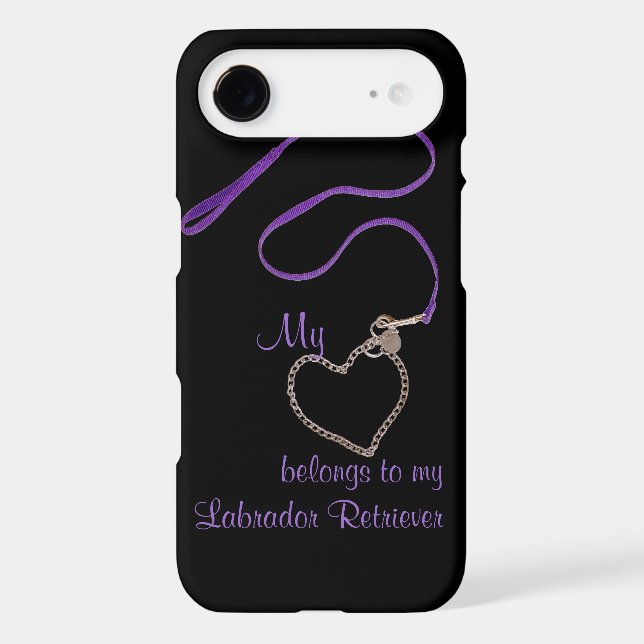 Serpentine Purple Leash & Heart Chain (Back)