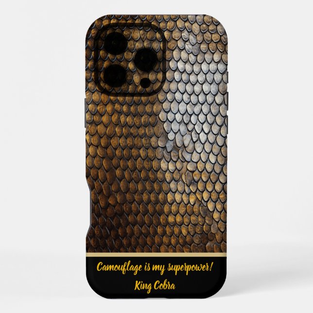 Serpentine scales' exquisite light texture iPhone case (Back)