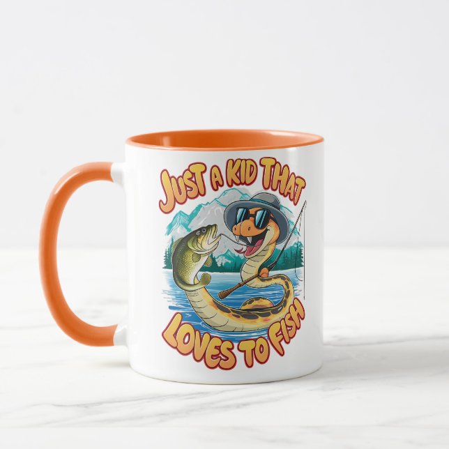 Serpentine Surprises: Snake With a Catch Mug (Left)