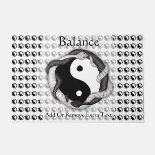Serpents Dual (Black/White) Doormat