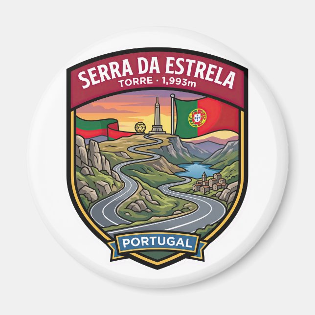 Serra da Estrela Mountain Drive Magnet (Front)