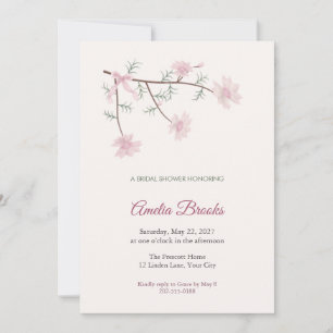Serruria Blushing Bride Bridal Shower Invitation