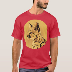 Serval Wild Cat Serval Cat African Wildcat Animal T-Shirt
