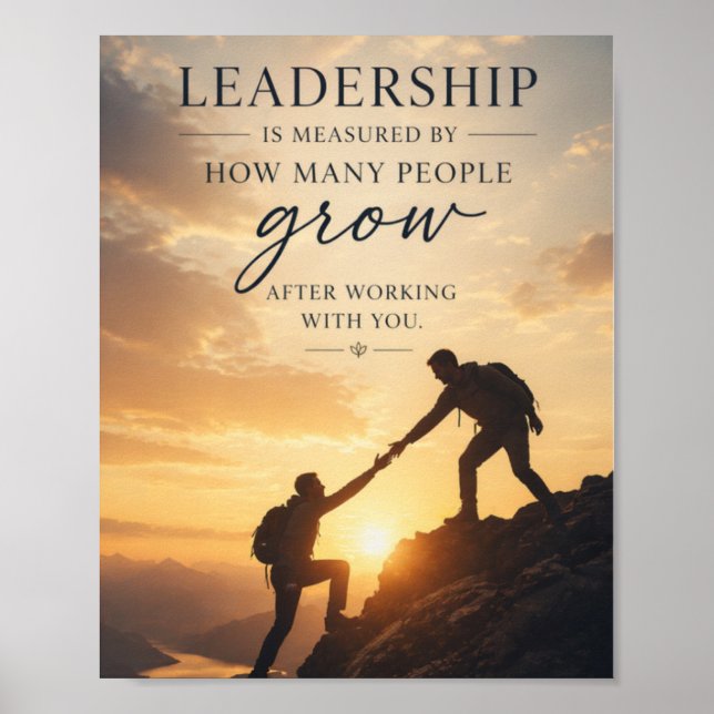 Servant Leadership Poster (Front)