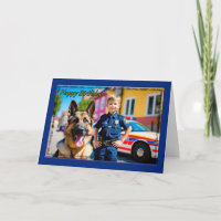 Serve and Protect Boy's Birthday Card