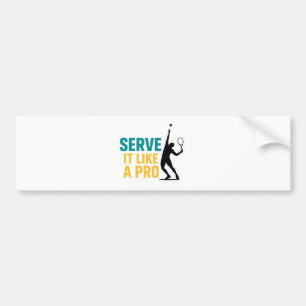 Serve It Like a Pro – Tennis Player Car Decal
