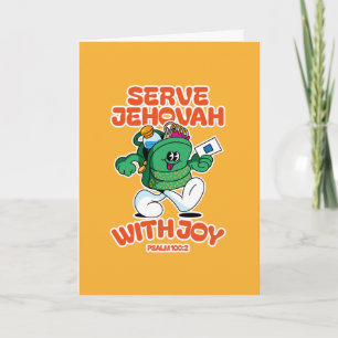 Serve Jehovah with Rejoicing – Psalm 100:2 Card