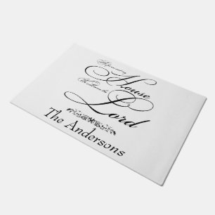 Serve the Lord personalised  Doormat