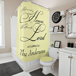 Serve the Lord personalised Shower Curtain
