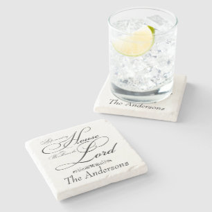 Serve the Lord personalised  Stone Coaster