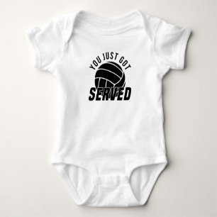 Serve Volleyball Indicating Volleyball Player Baby Bodysuit
