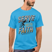 Serve With Faith Christian Pickleball T-Shirt