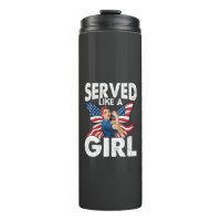 Served Like A Girl Female Veteran Military Women's