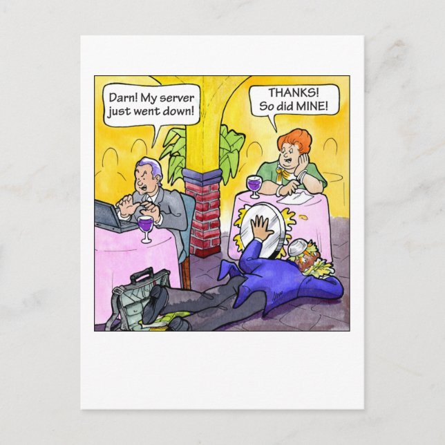 Server Down! Postcard (Front)