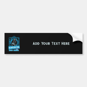 Serverless Funny Monkey Developer Humour Bumper Sticker