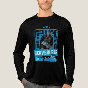 Serverless Funny Monkey Developer Humour Tri-Blend Shirt