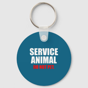 Service Animal Do Not Pet Funny Animal Lover  Key Ring