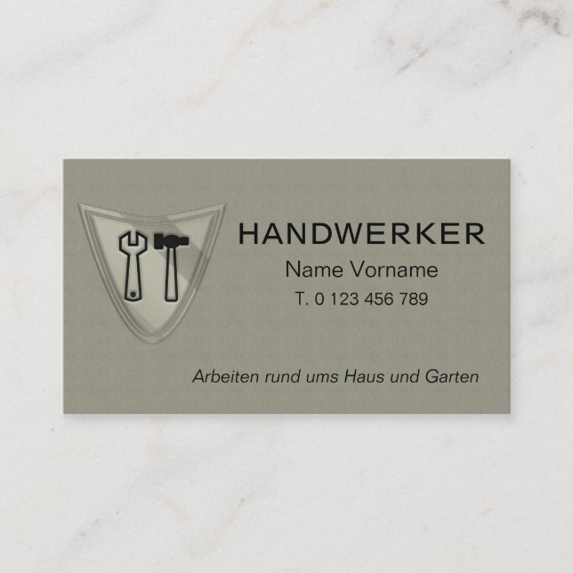 service business card (Front)