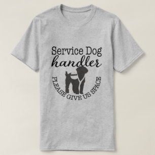 Service Dog Handler - Please Give Us Space T-Shirt
