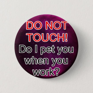 Service Dog Helpers Purple Space 6 Cm Round Badge