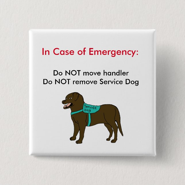 Service Dog ICE Button 2 (Front)