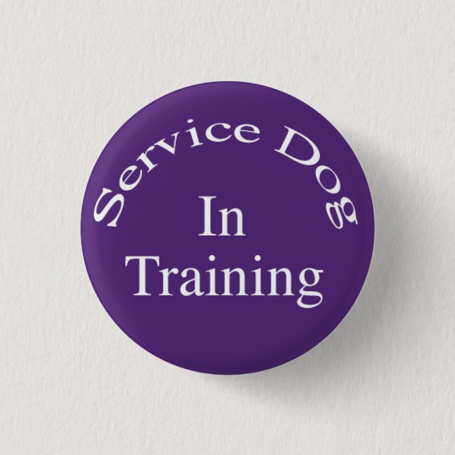 Service Dog In Training Button (Front)