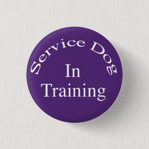 Service Dog In Training Button