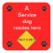 Service dog lives here sticker