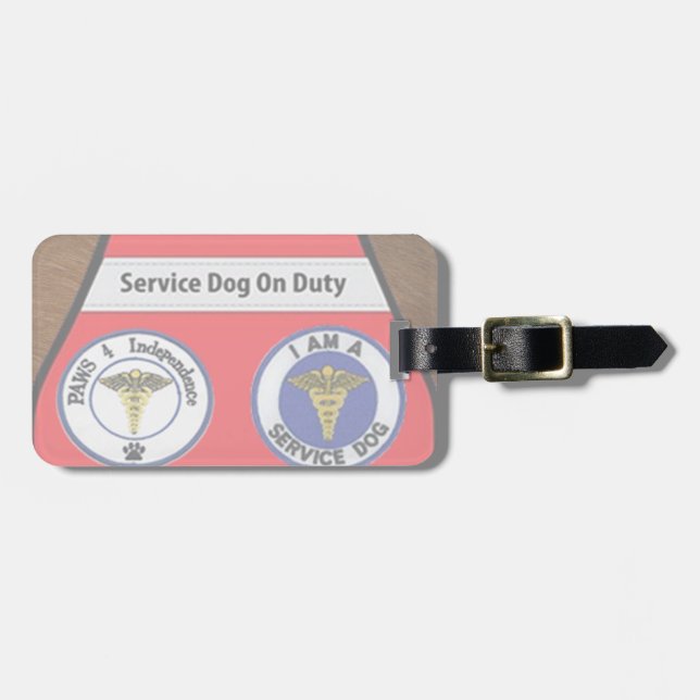 Service Dog Luggage Tag (Front Horizontal)