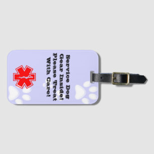 Service Dog Luggage Tag