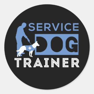 Service Dog Trainer Classic Round Sticker