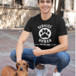 Service human Do not Pet T-Shirt<br><div class="desc">This design may be personalised in the area provided by changing the photo and/or text. Or it can be customised by clicking Personalise this Template and then choosing the click to customise further option and delete or change the colour of the background, add text, change the text colour or style,...</div>