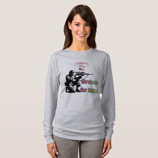 Service To Nation grey T-Shirt (Front Full)
