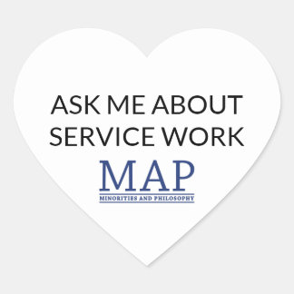 Service Work Heart Sticker