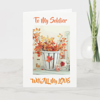 SERVICEMAN OR SERVICE WOMAN'S THANKSGIVING HOLIDAY CARD