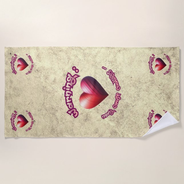 Serviette de plage - Jamming! Secret Crush Beach  Beach Towel (Front)