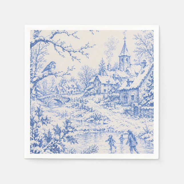 Serviettes en papier, Standard Cocktail Napkin (Front)