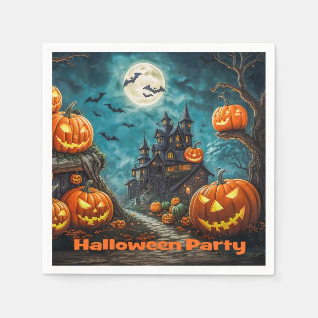 Serviettes for Halloween Party Napkin (Front)
