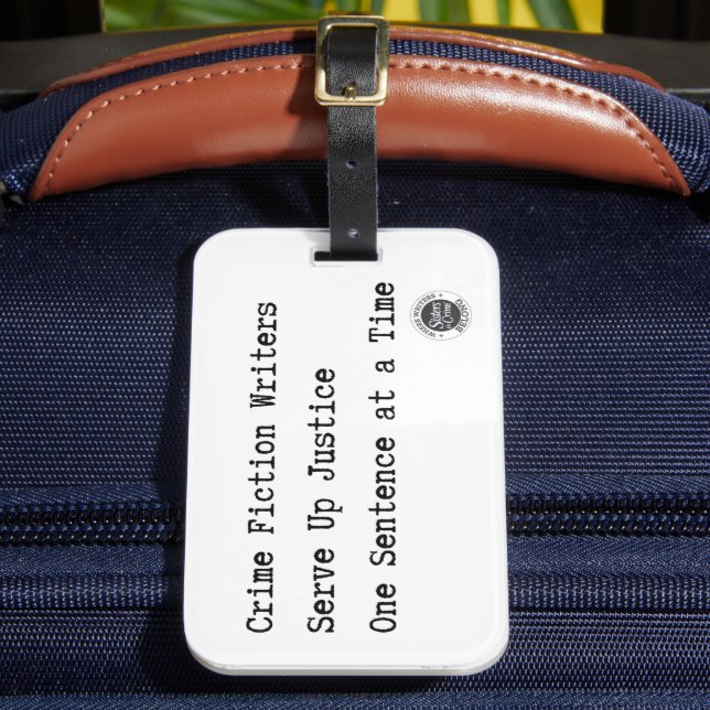 Serving Justice Luggage Tag (Front Insitu 2)