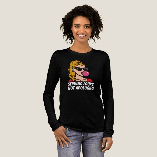 Serving Looks, Not Apologies – Pop Art Glam Tee De (Full Front)