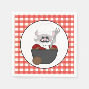 Serving meatballs Italian food fun napkins