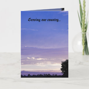 Serving our country.. thank you card