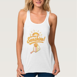 Serving Up Sunshine Pastel Sun Pickleball Graphic Singlet