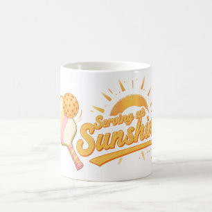Serving Up Sunshine Sunny Pastel Pickleball Life Coffee Mug
