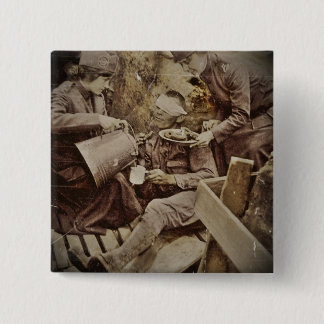 Serving Wounded Soldier Coffee 15 Cm Square Badge